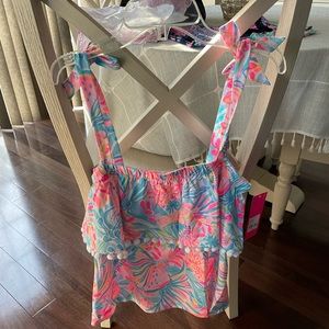 Lilly Multi tropical punch Benita  top NWT size M